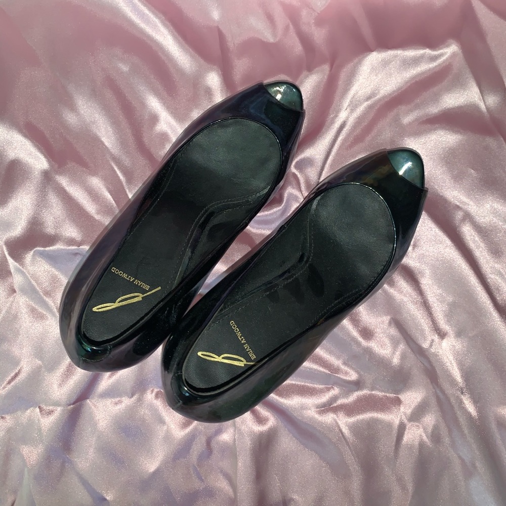 Brian Atwood Black Oil-spill Heels - Picture 3 of 3